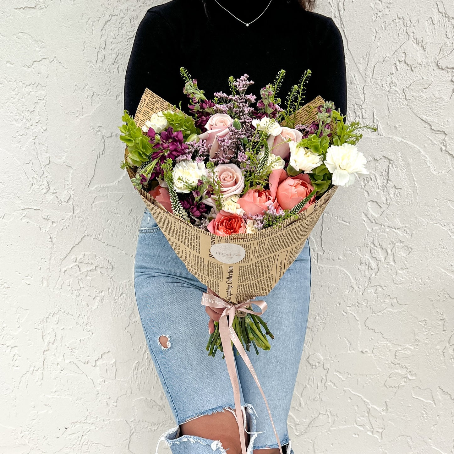 Flower Bouquet - Aquamarine