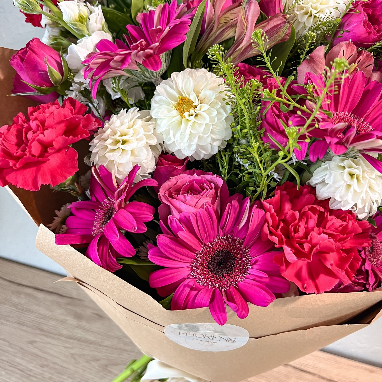 Flower Bouquet - Fuchsia Jade
