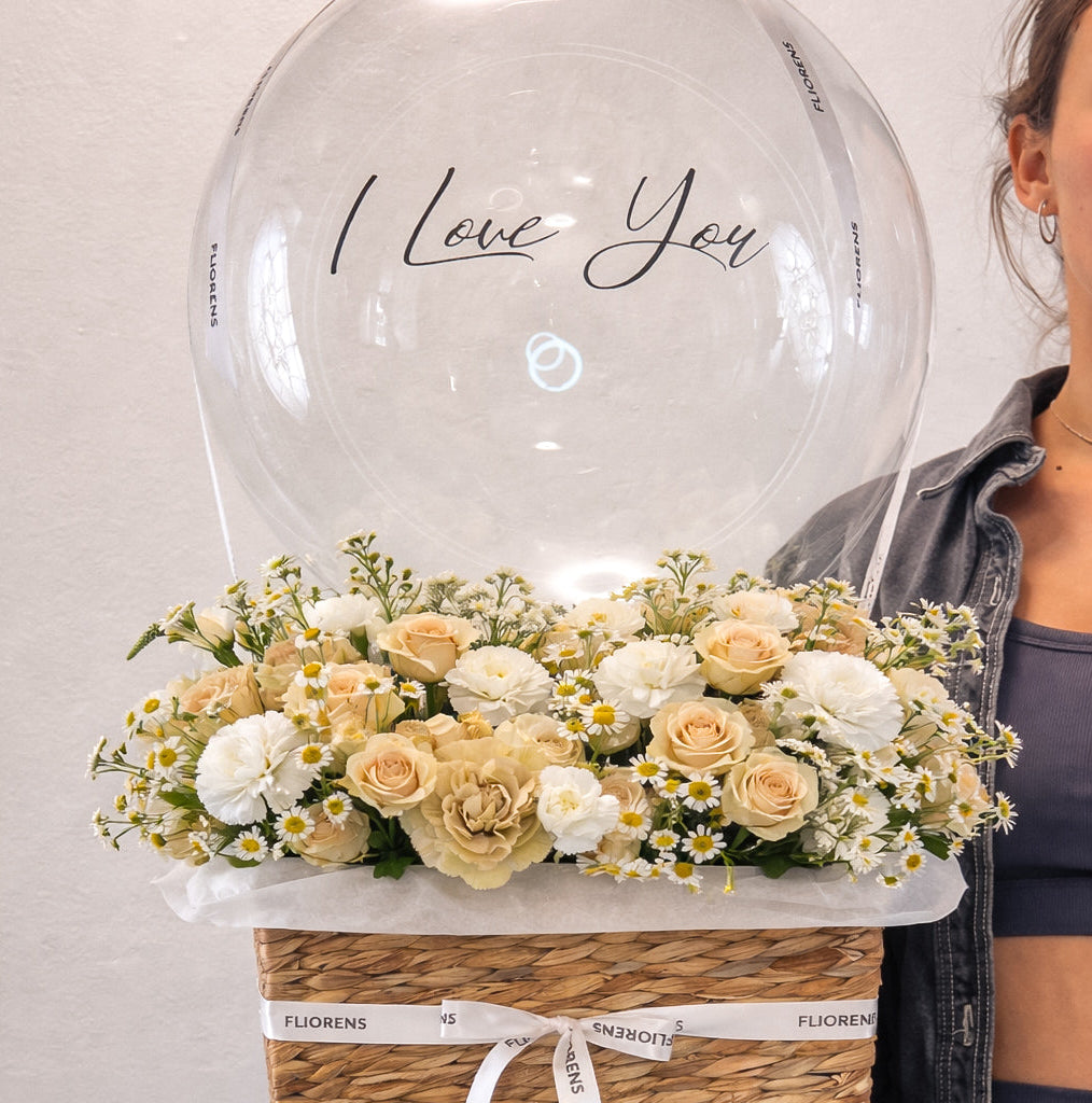 Flower Basket - Caramel