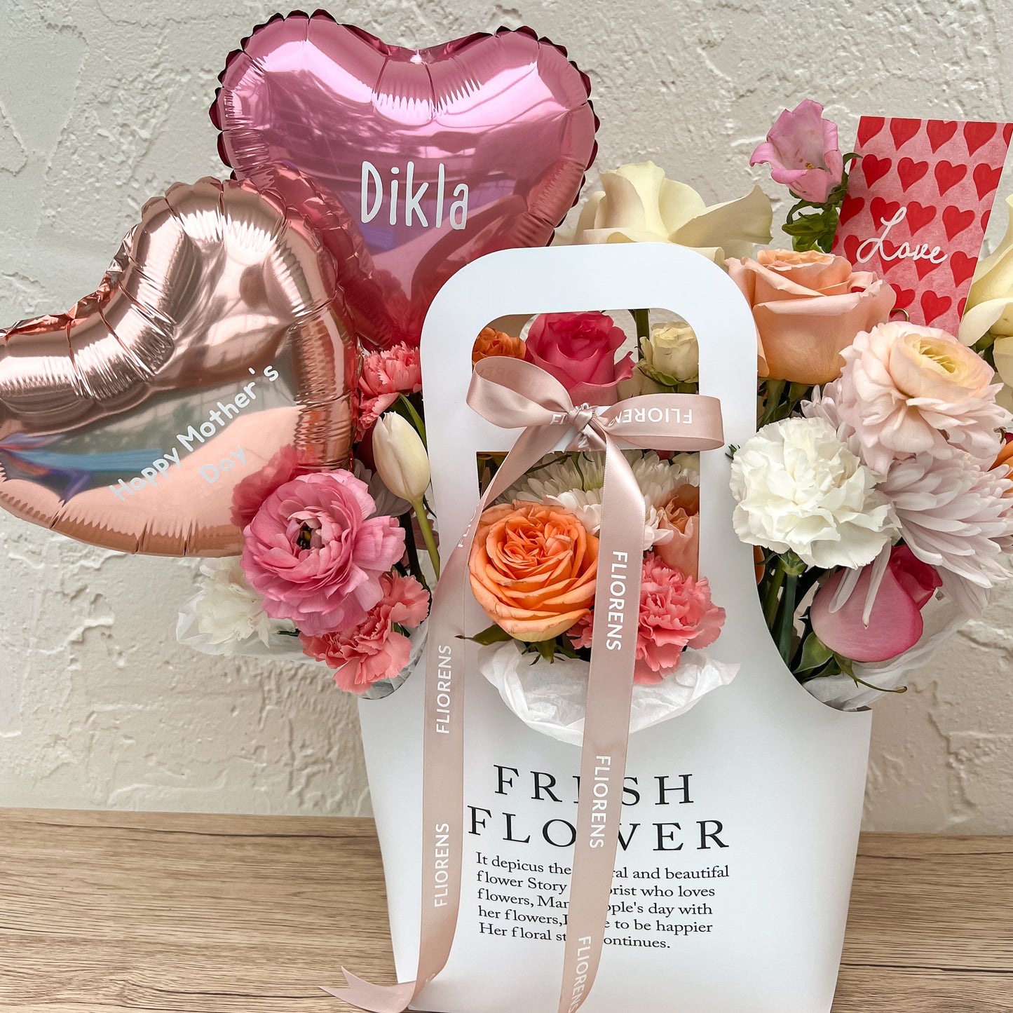 Flower Bag - White Opal