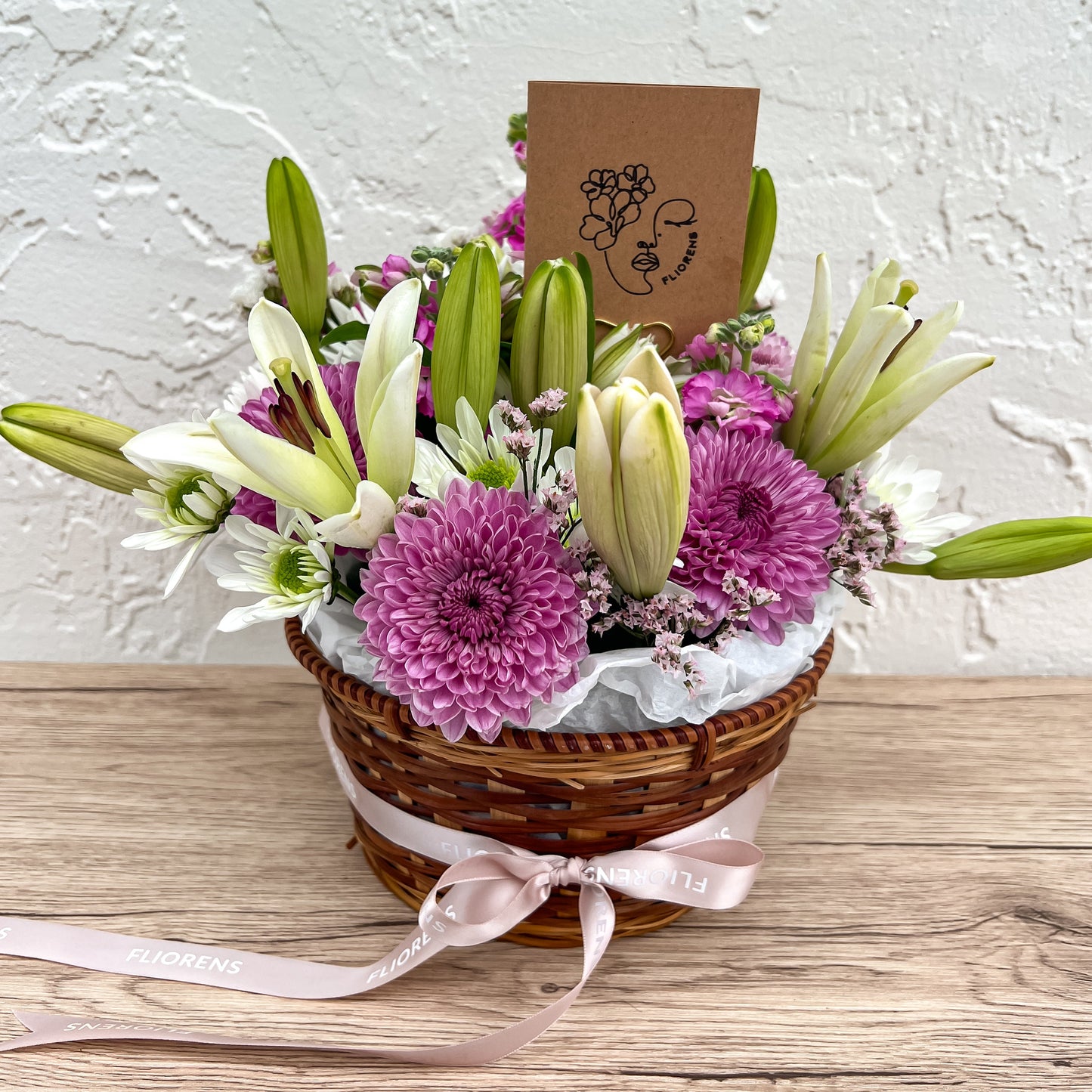 Flower Basket - Ruby