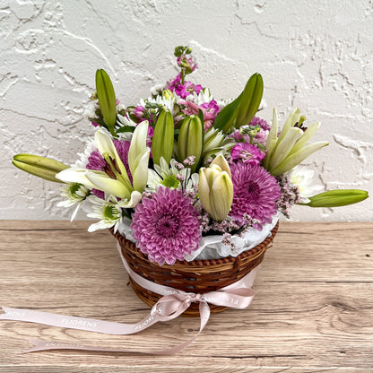Flower Basket - Ruby
