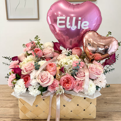 Flower Basket - Pink Glow