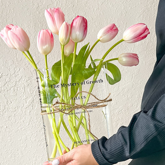 Flower Book Vase - Sapphire