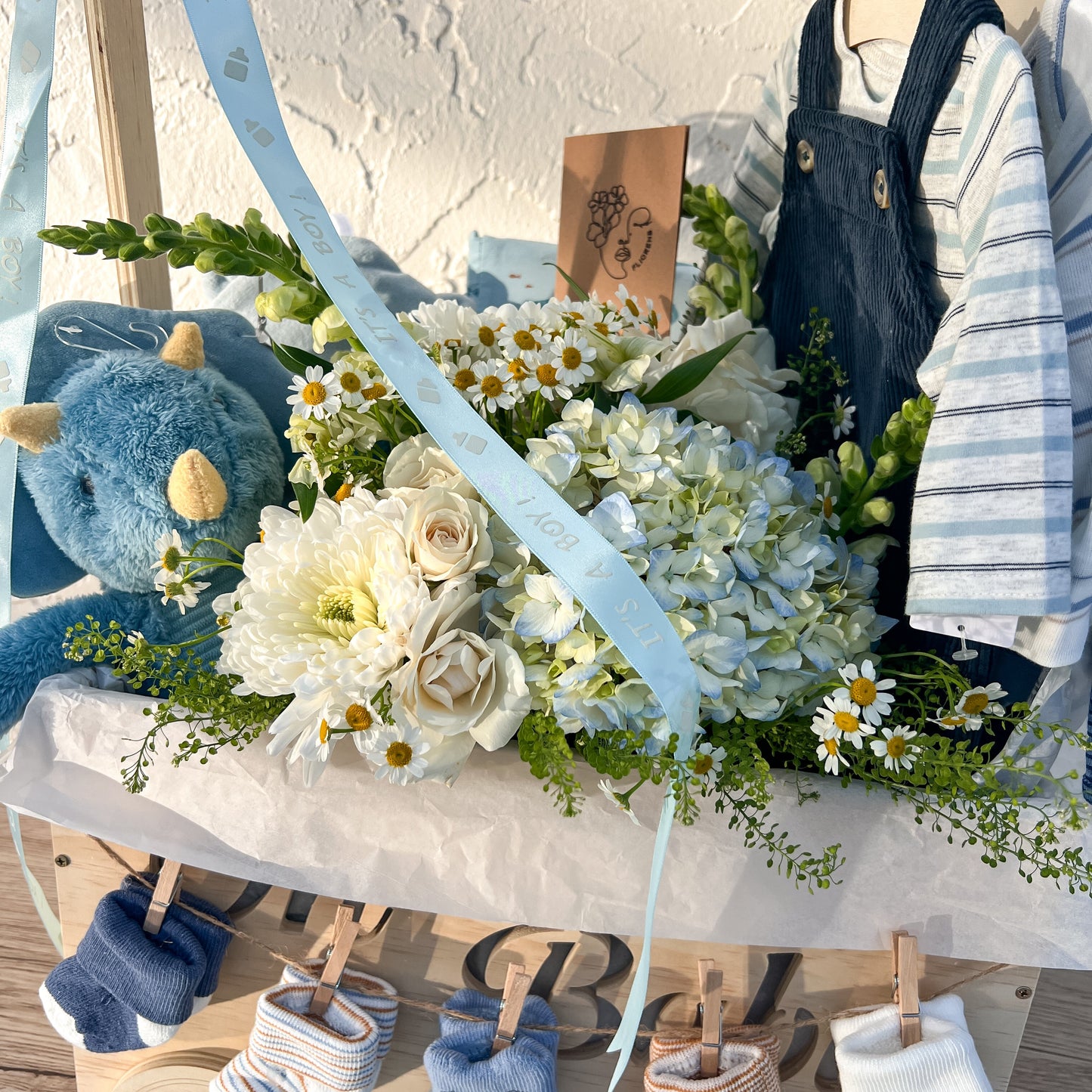 Flower Basket - Baby Shower