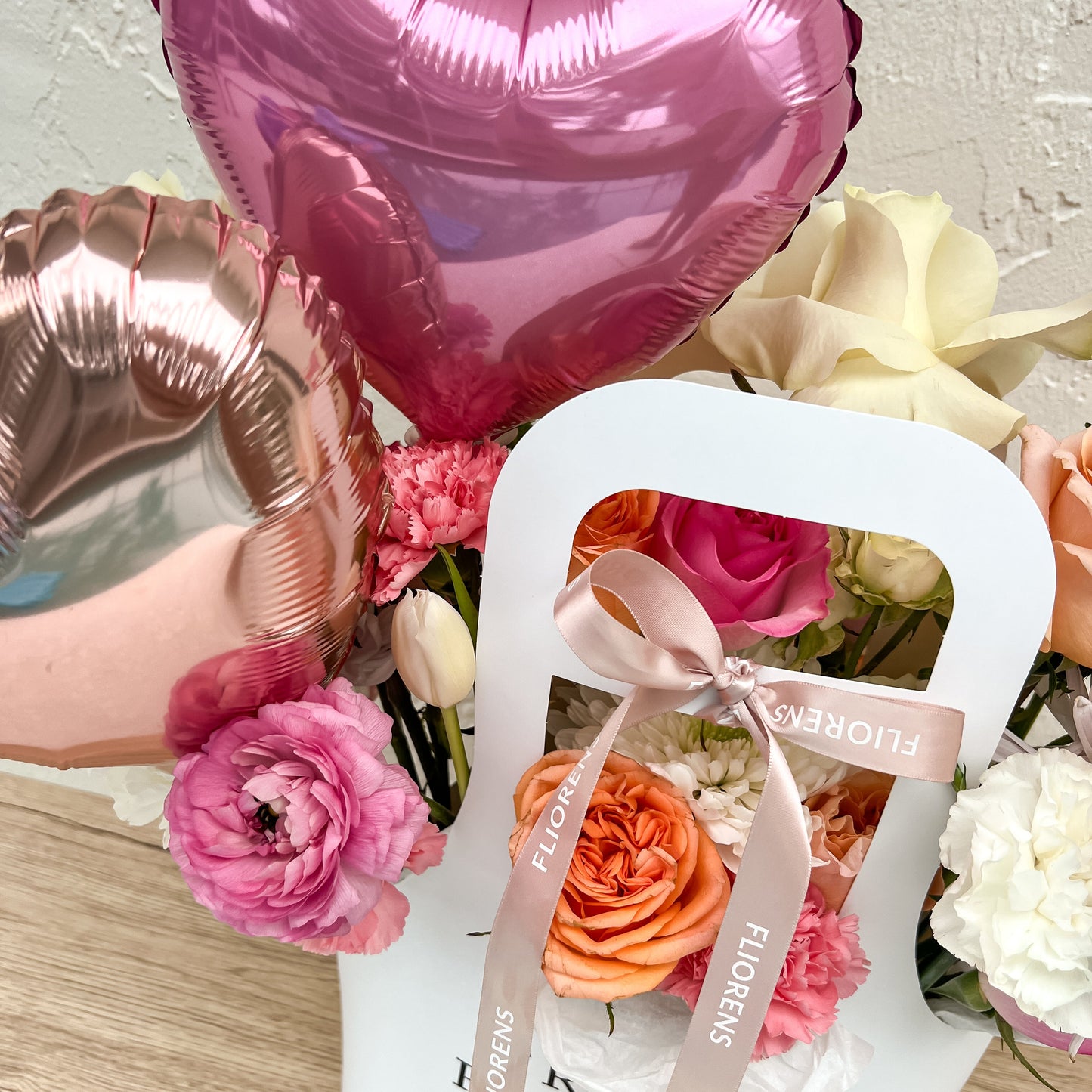 Flower Bag - White Opal