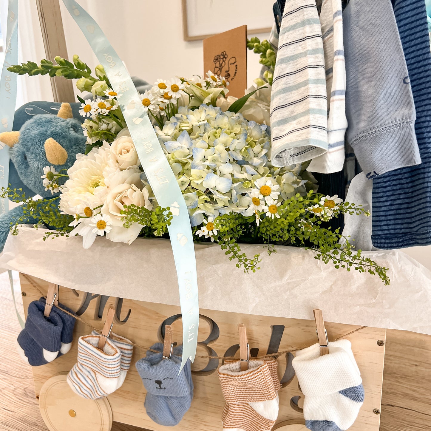 Flower Basket - Baby Shower