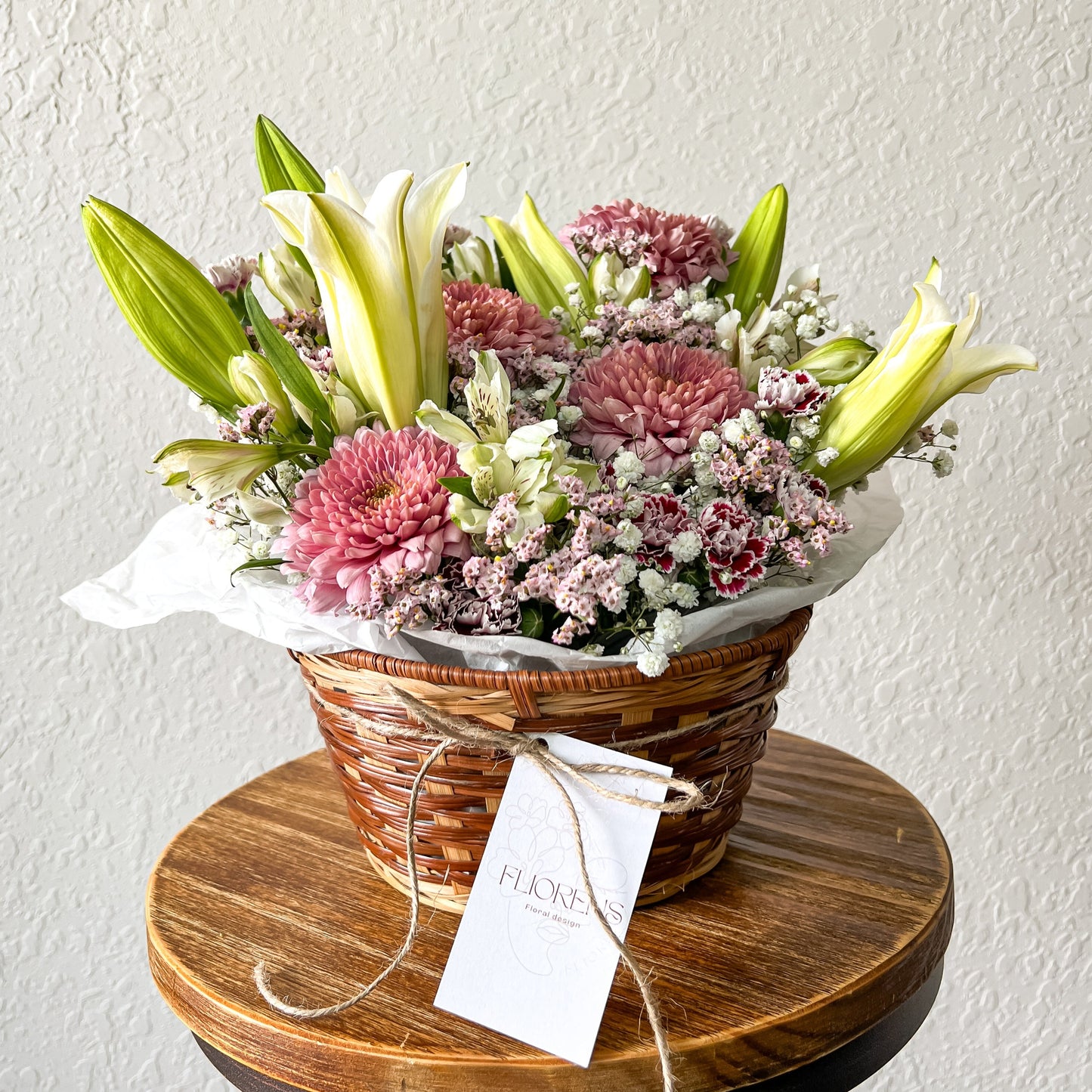 Flower Basket - Ruby