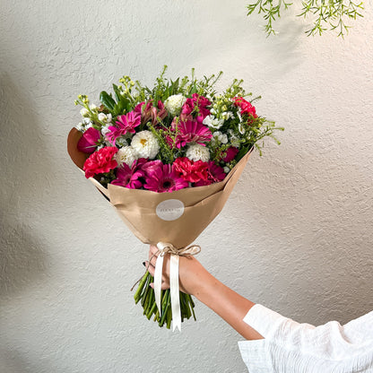 Flower Bouquet - Fuchsia Jade