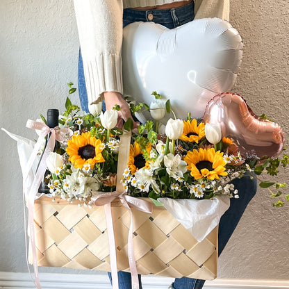 Flower Basket - Golden Glow